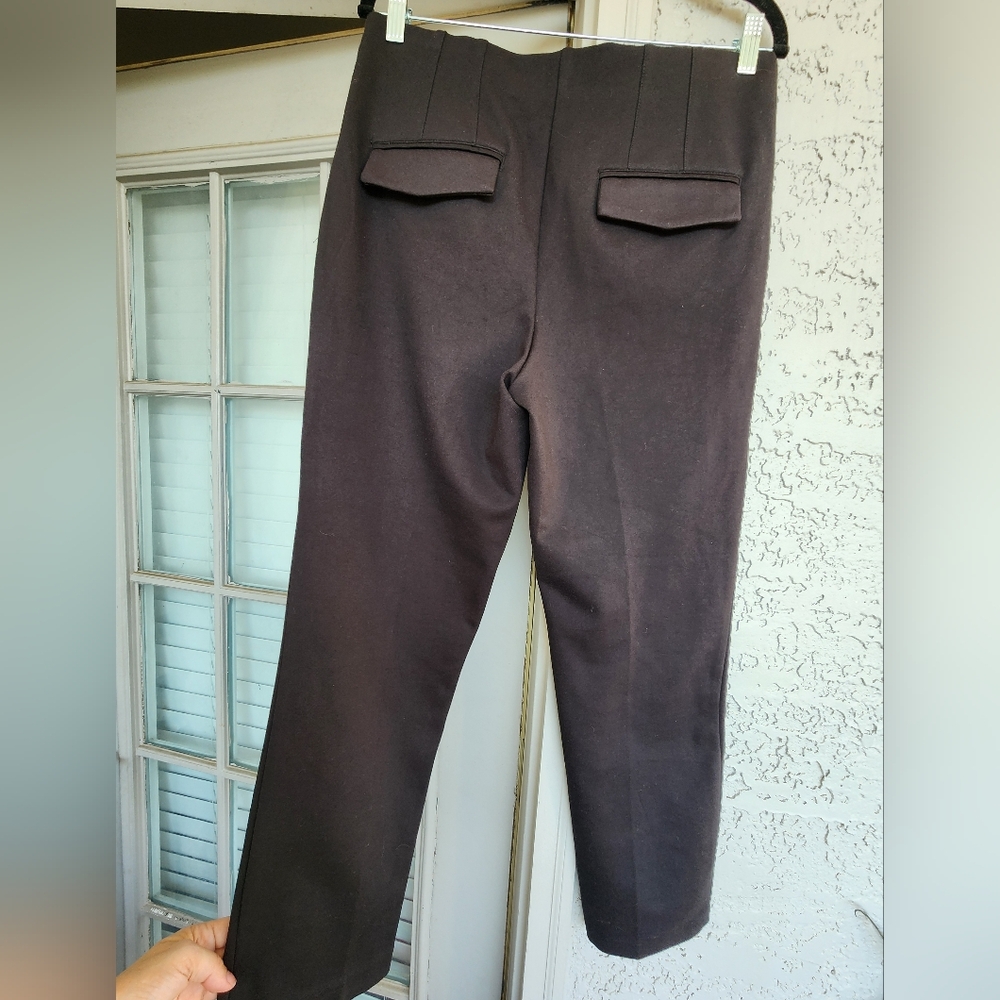 Joie Black Work Wear Trousers Sz M 16-16.5" Waist - Picture 4 of 6
